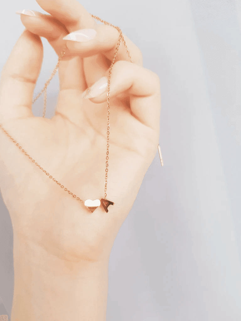 Initial Heart Necklace